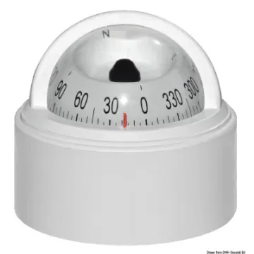 Osculati - RIVIERA Stella white compass 2&amp;quot;1/2 w/cover, white rose - 25.025.05 product image