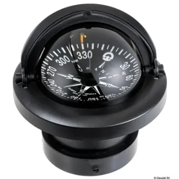 Osculati - RIVIERA compass 4&amp;quot; w/cover black rose/black body topview - 25.028.10 product image