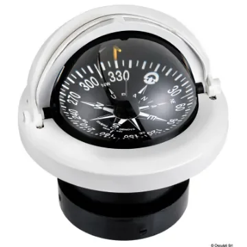 Osculati - RIVIERA compass 4&amp;quot; w/cover white rose/black body topview - 25.028.13 product image