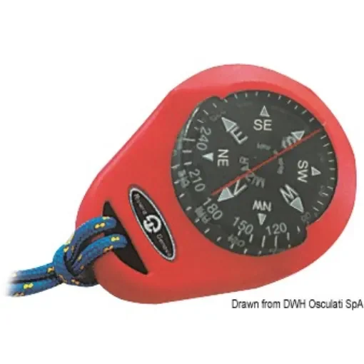 Osculati - RIVIERA compass Mizar w/soft casing red - 25.066.03 product image