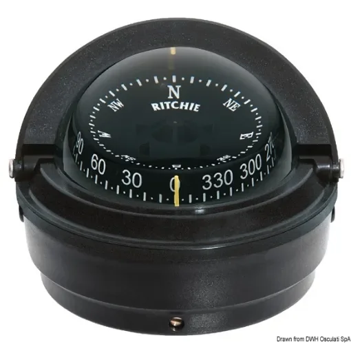 Osculati - RITCHIE Voyager external compass 3&amp;quot; black/black - 25.082.11 product image