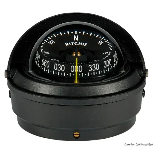 Osculati - RITCHIE Wheelmark external compass 3&amp;quot; black/black - 25.082.41 product image