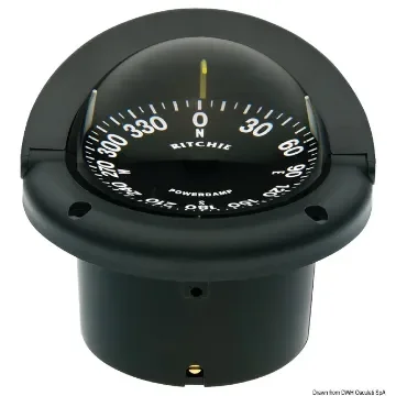Osculati - RITCHIE Helmsman built-in compass 3&amp;quot;3/4 black 24V - 25.083.04 product image