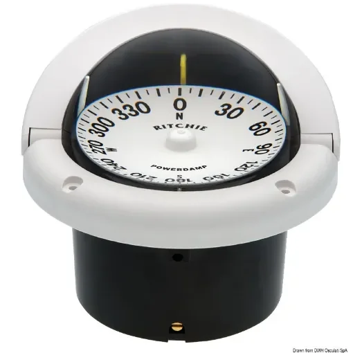 Osculati - RITCHIE Helmsman built-in compass 3&amp;quot;3/4 white/whit - 25.083.02 product image