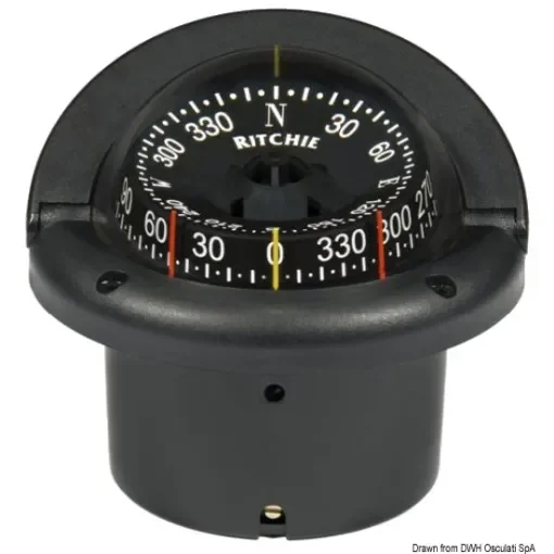 Osculati - RITCHIE Helmsman 2-dial compass 3&amp;quot;3/4 black/black - 25.083.31 product image