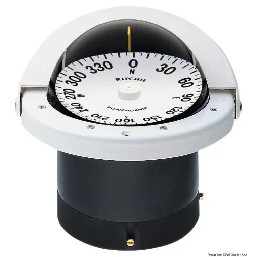 Osculati - RITCHIE Navigator built-in compass 4&amp;quot;1/2 whi/white - 25.084.02 product image