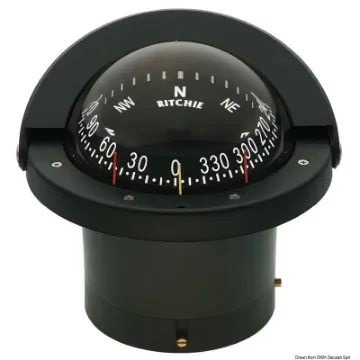 Osculati - RITCHIE Navigator 2-dial compass 4&amp;quot;1/2 black/black - 25.084.31 product image