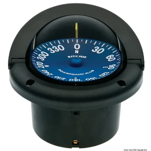 Osculati - RITCHIE Supersport compass 3&amp;quot;3/4 black/blue - 25.087.01 product image
