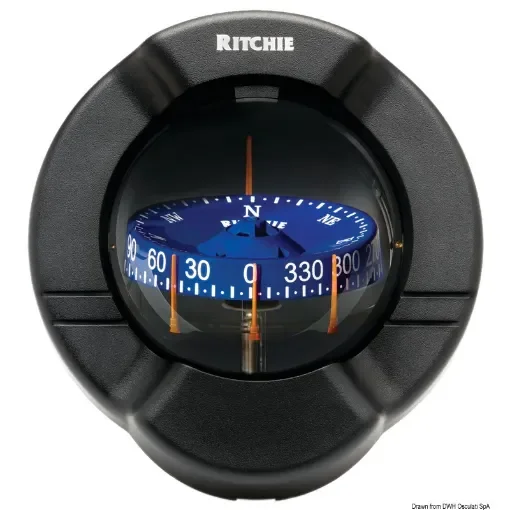 Osculati - RITCHIE Venturi Sail compass 3&amp;quot;3/4 black/blue - 25.088.01 product image
