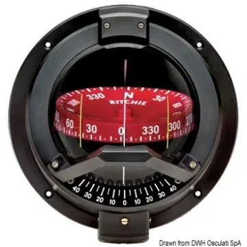 Osculati - RITCHIE Venturi Sail compass 3&amp;quot;3/4 black/red - 25.088.02 product image