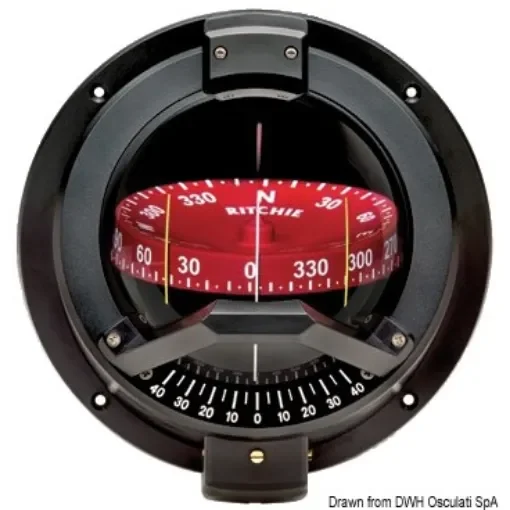Osculati - RITCHIE Venturi Sail compass 3&amp;quot;3/4 black/red - 25.088.02 product image