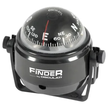 Osculati - Finder compass 2&amp;quot; w/bracket black/black - 25.170.01 product image