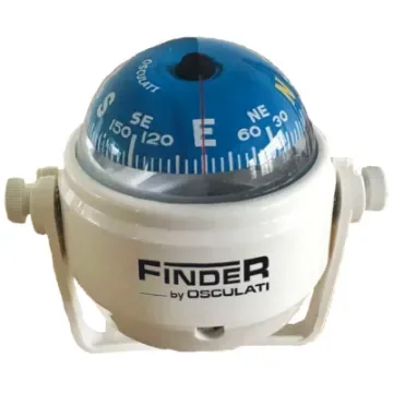 Osculati - Finder compass 2&amp;quot; w/bracket white/blue - 25.170.02 product image