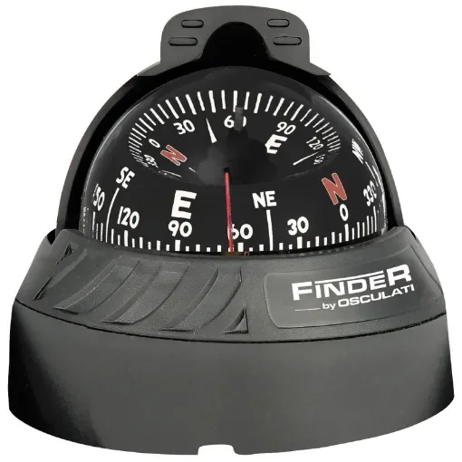 Osculati - Finder compass 2&amp;quot;5/8 top-mounted black/black - 25.172.01 product image