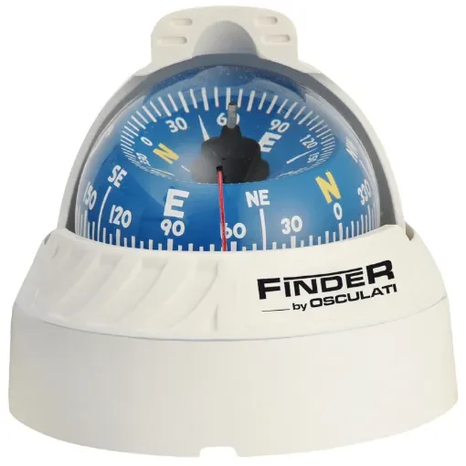 Osculati - Finder compass 2&amp;quot;5/8 top-mounted white/blue - 25.172.02 product image