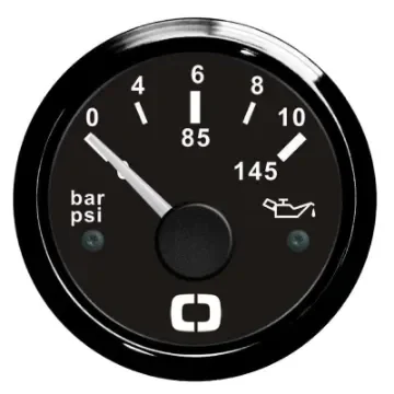 Osculati - Oil pressure indicator 0/10 bar black/black - 27.320.11 product image
