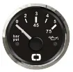 Osculati - Oil pressure indicator 0/5 bar black/glossy - 27.321.10 product image