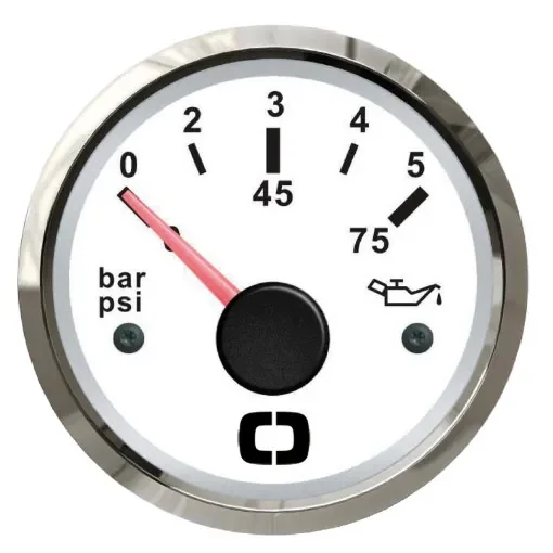 Osculati - Oil pressure indicator 0/5 bar white/glossy - 27.322.10 product image