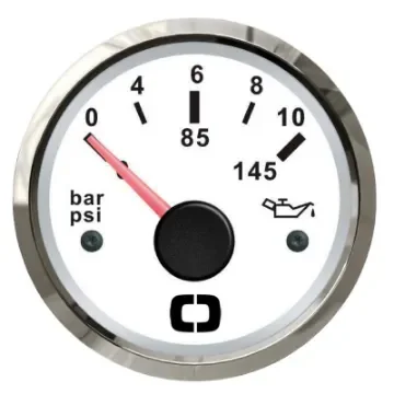 Osculati - Oil pressure indicator 0/10 bar white/glossy - 27.322.11 product image