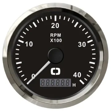 Osculati - Revolution counter 0-4000 RPM black/glossy - 27.326.02 product image