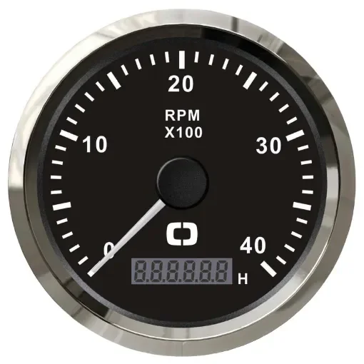 Osculati - Revolution counter 0-4000 RPM black/glossy - 27.326.02 product image