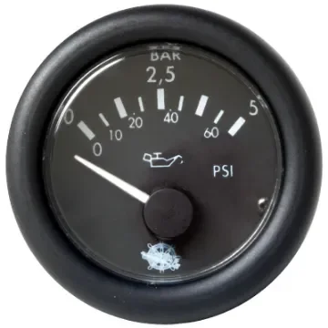 Osculati - Guardian oil pressure gauge 0-5 bar black 12 V - 27.429.01 product image