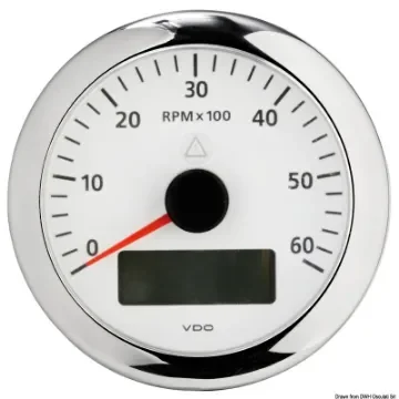 Osculati - VDO ViewLine RPM counter 6000 RPM white - 27.480.03 product image