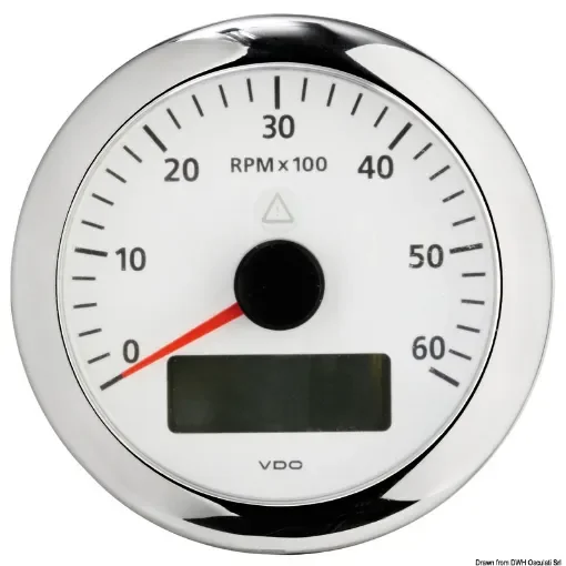 Osculati - VDO ViewLine RPM counter 6000 RPM white - 27.480.03 product image