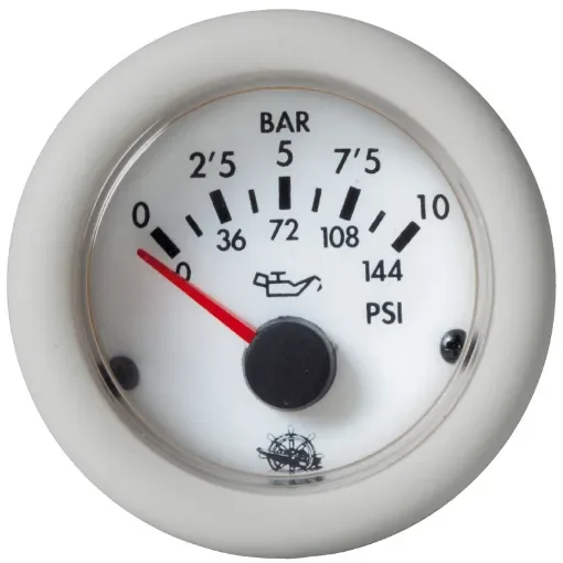 Osculati - Guardian oil pressure gauge 0-10 bar white 24 V - 27.530.02 product image