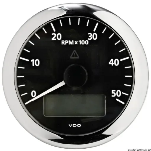 Osculati - Revolution counter 5000 RPM black - 27.580.02 product image