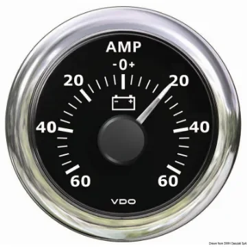 Osculati - Ammeter black-60 A +60 A - 27.590.01 product image