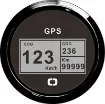 Osculati - Speedometer compass mile counter GPS black/black - 27.781.02 product image