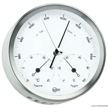Osculati - Barigo Steel baro/thermo/hygrometer - 28.080.01 product image