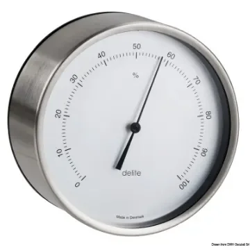 Osculati - Clausen satin SS hygrometer, wall mounting - 28.859.03 product image