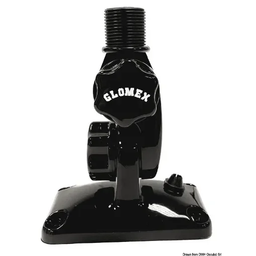 Osculati - Base snodata GLOMEX in nylon rinforzato nera - 29.135.01 product image