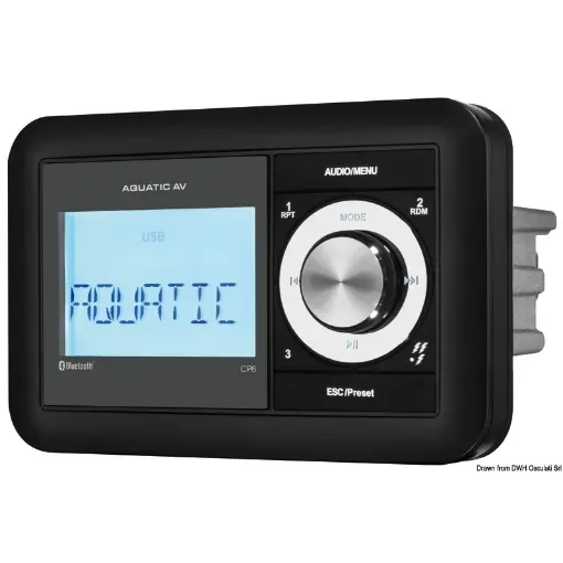 AQUATIC AV MP6 compact watertight tuner product image