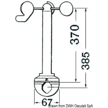 Osculati - Raymarine Wind Z195 transducer - 29.600.21 product image