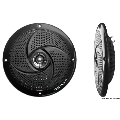 Osculati - Pairs of dual cone ultra slim speakers 6.5&amp;quot; - black - 29.742.06 product image