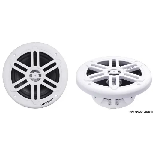 Osculati - Pairs of dual cone speakers 8&amp;quot; - 2x180W - white - 29.743.05 product image