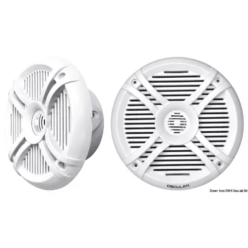 Osculati - Pairs of 2-way speakers w/RGB programm.LEDs 6.5 white - 29.747.03 product image