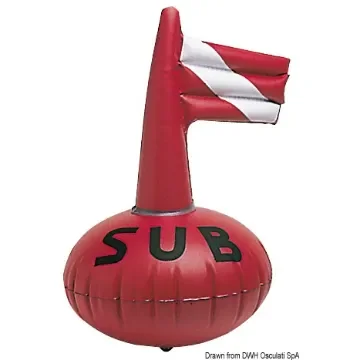 Osculati - Mini inflatable diver signal buoy 38 x 50 cm - 33.166.01 product image