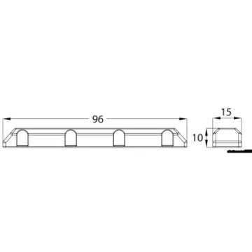 Osculati - Protezione per pontile MEDIUM FENDER bianca - 33.519.63 product image
