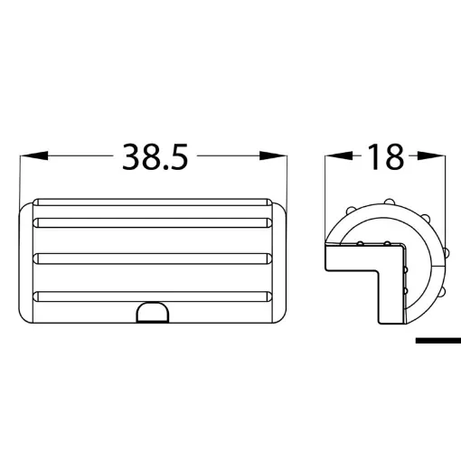 Osculati - Protezione per pontile CORNER bianca - 33.519.70 product image
