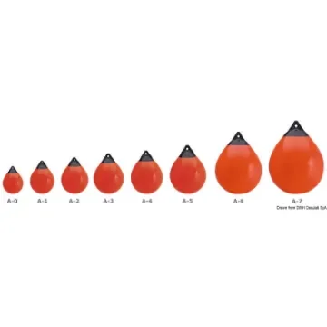 Osculati - Polyform A0 fender and buoy red/blue head - 33.600.05RO product image