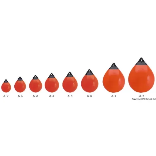 Osculati - Polyform A0 fender and buoy red/blue head - 33.600.05RO product image