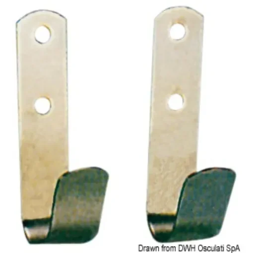 Osculati - Mirror polished stainless steel holding hooks for boat hooks - 34.212.30 product image