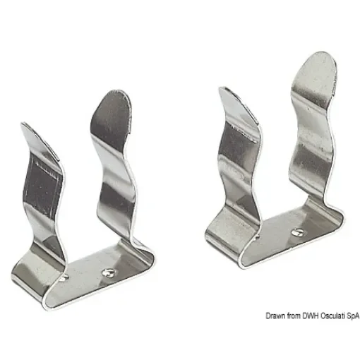 Osculati - Stainless steel spring clips, suitable for holding boat hooks, fishing poles, etc. - 34.356.00 product image