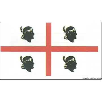 Osculati - Flag Sardinia 20 x 30 cm - 35.443.01 product image