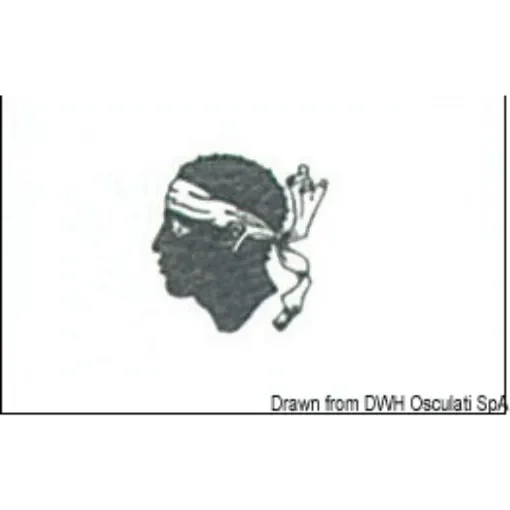 Osculati - Flag Corsica 20 x 30 cm - 35.451.01 product image