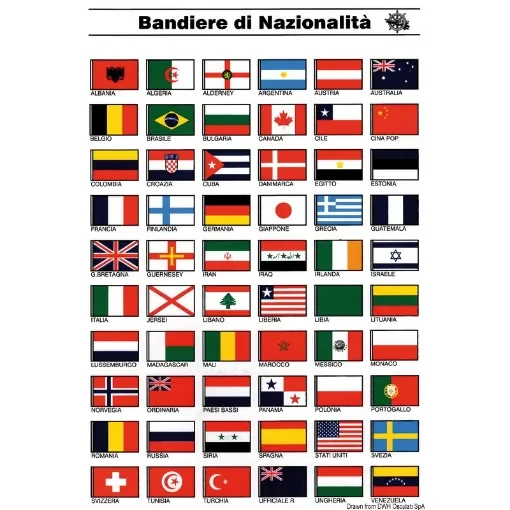 Osculati - Code stickers w/country flags - 35.452.95 product image